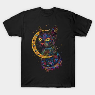 Cat Skull Pins T-Shirt